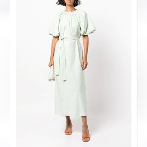 Reformation Lloyd tie-fastening midi dress